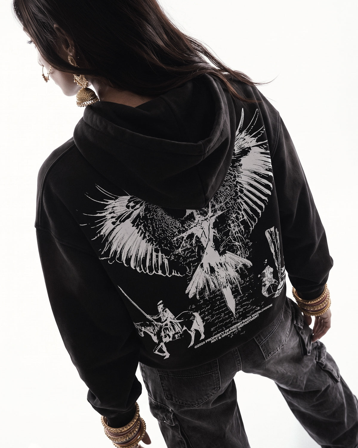 BAAJ DISTRESSED WASHED HOODIE