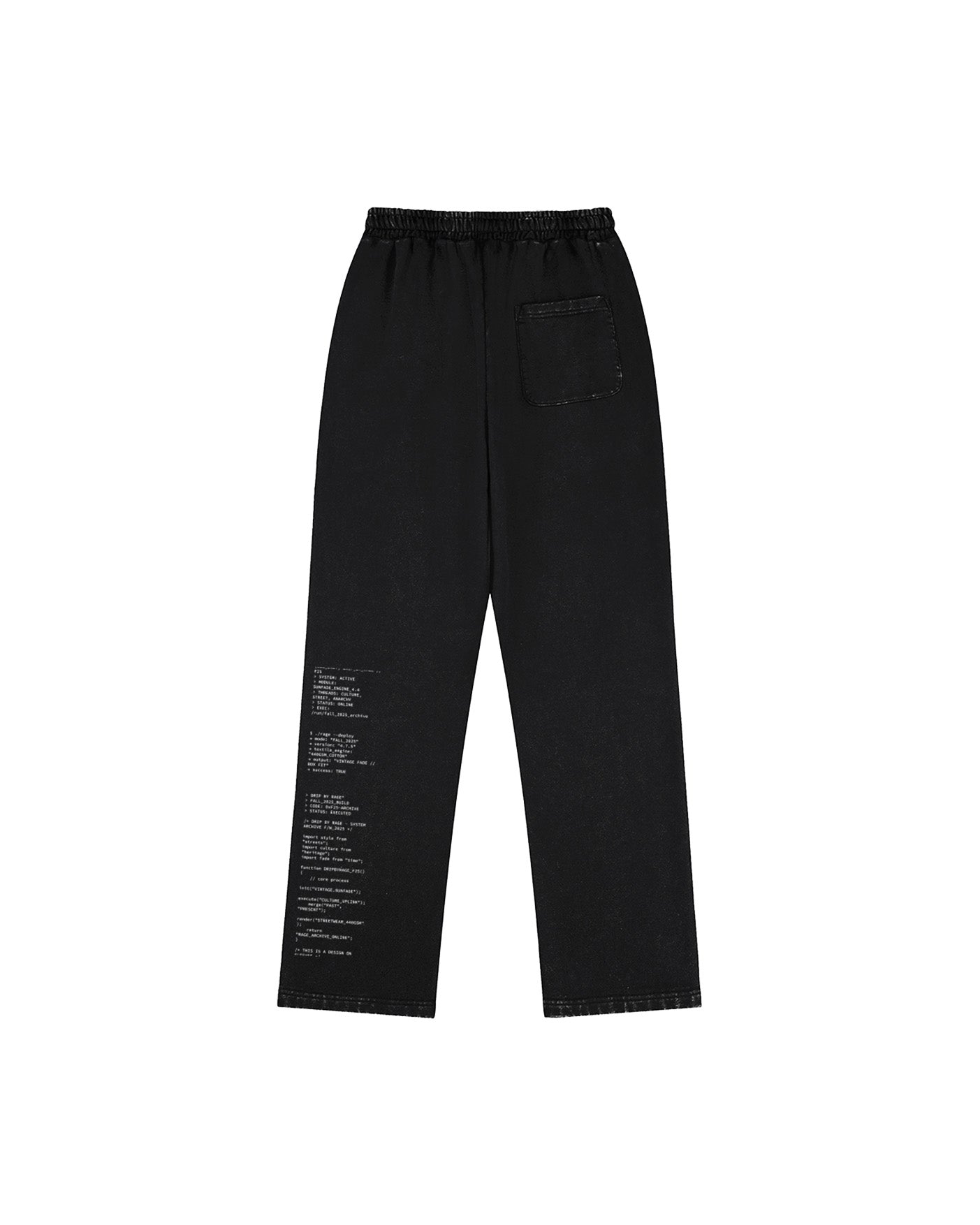 ENCRYPTED RELAXED FADED SWEATPANTS