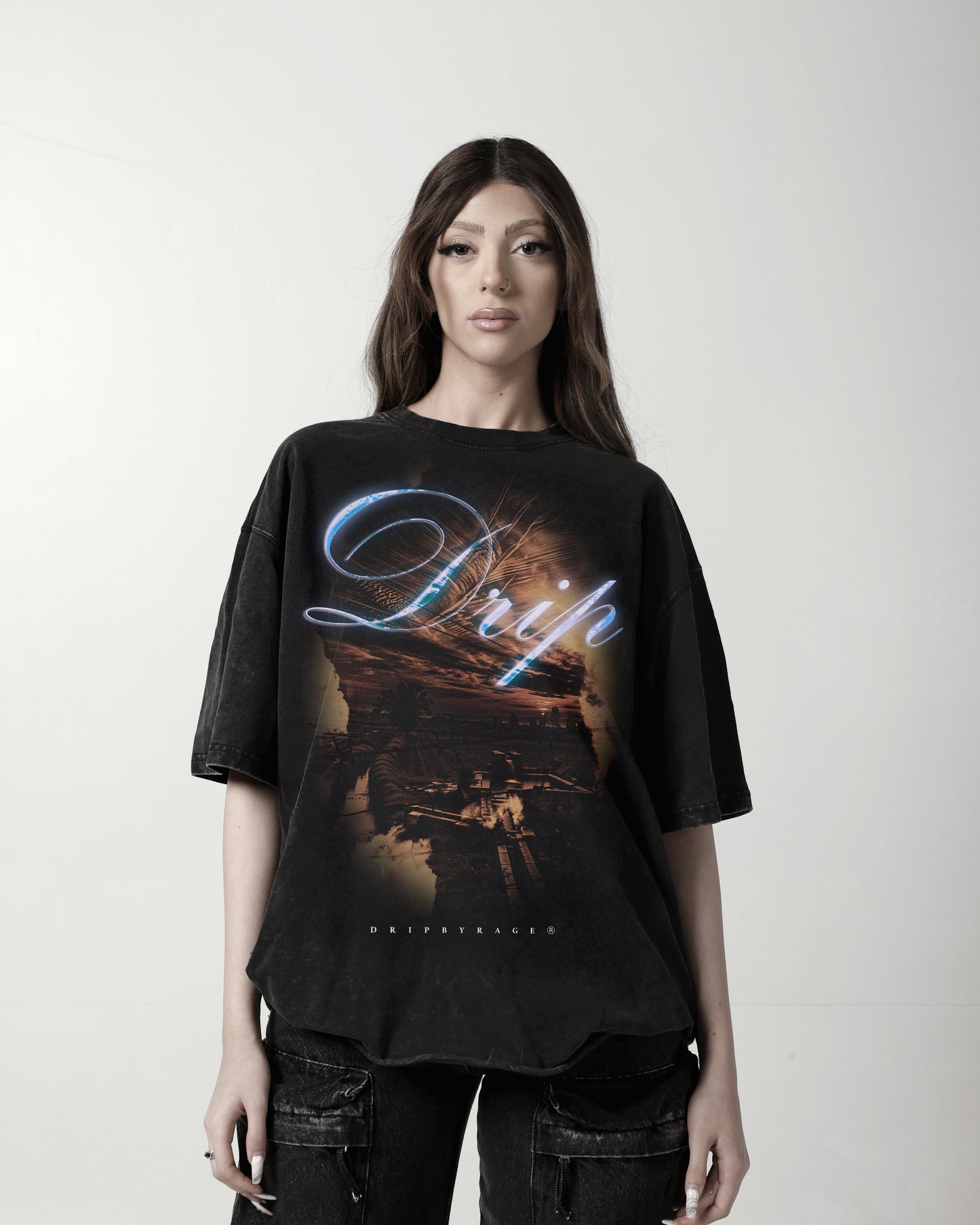 T-SHIRT VILLAGE DÉLAVÉ