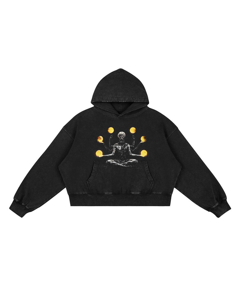 6TH DIMENSION BOXY FADED HOODIE