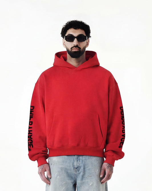 BLURRED BOXY FIT HOODIE