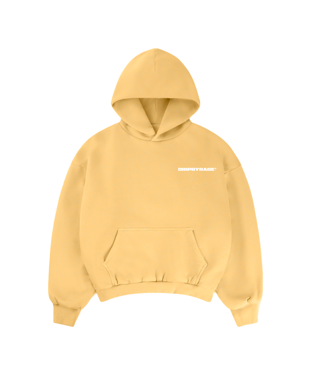 SWEAT À CAPUCHE JAUNE DÉLAVÉ PAR LE SOLEIL