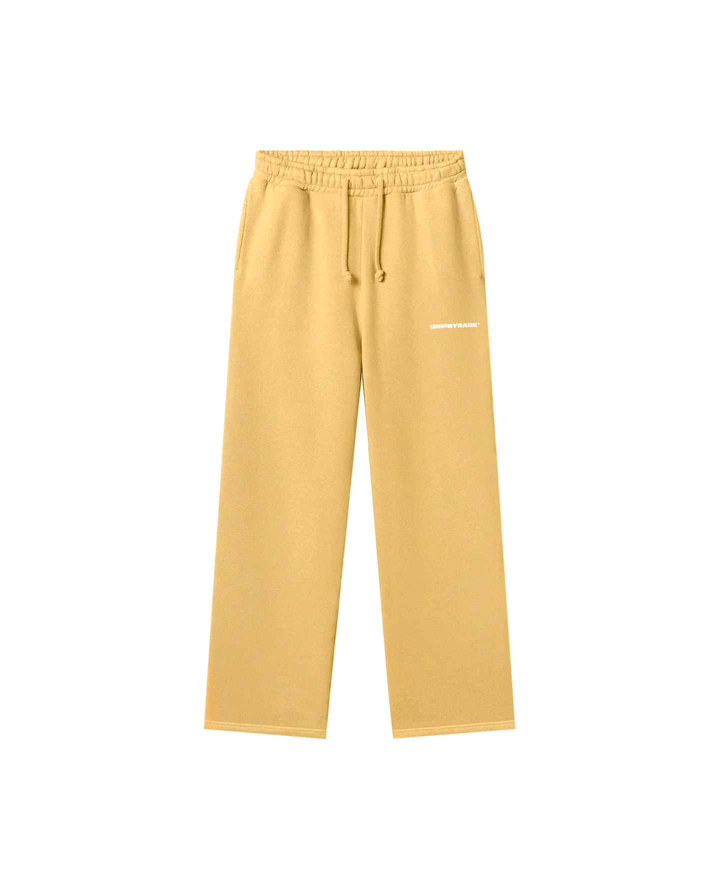 YELLOW RELAXED STRAIGHT SWEATPANTS