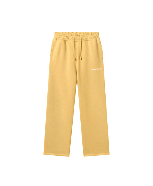 YELLOW RELAXED STRAIGHT SWEATPANTS