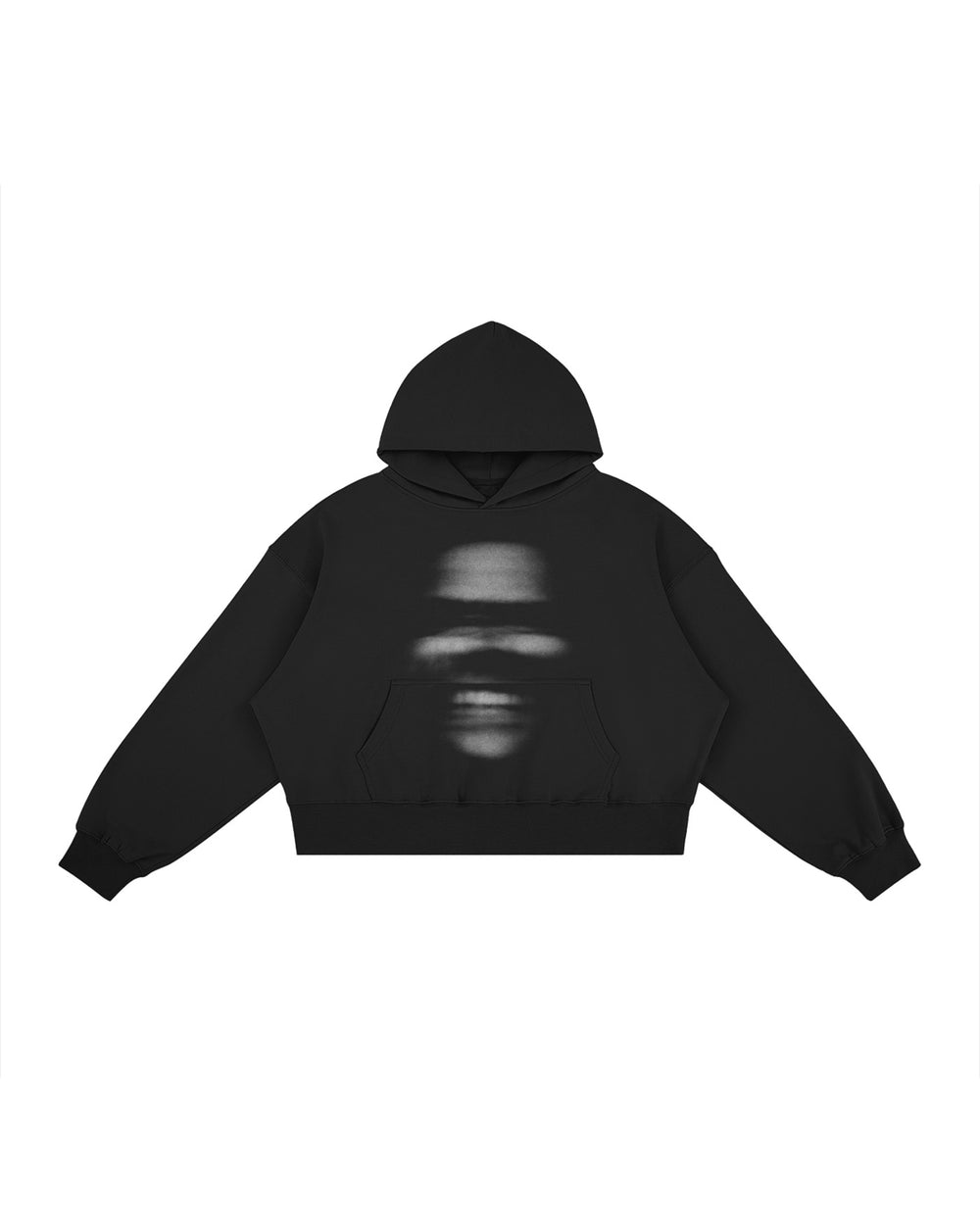 MADNESS BOXY FLEECE HOODIE BLACK