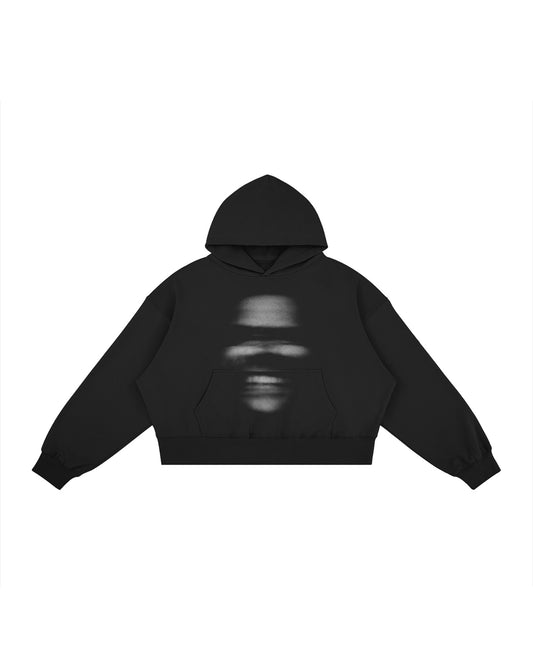 MADNESS BOXY FLEECE HOODIE BLACK