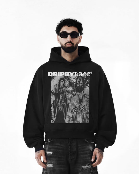 LOVE BIRDS BOXY FLEECE HOODIE