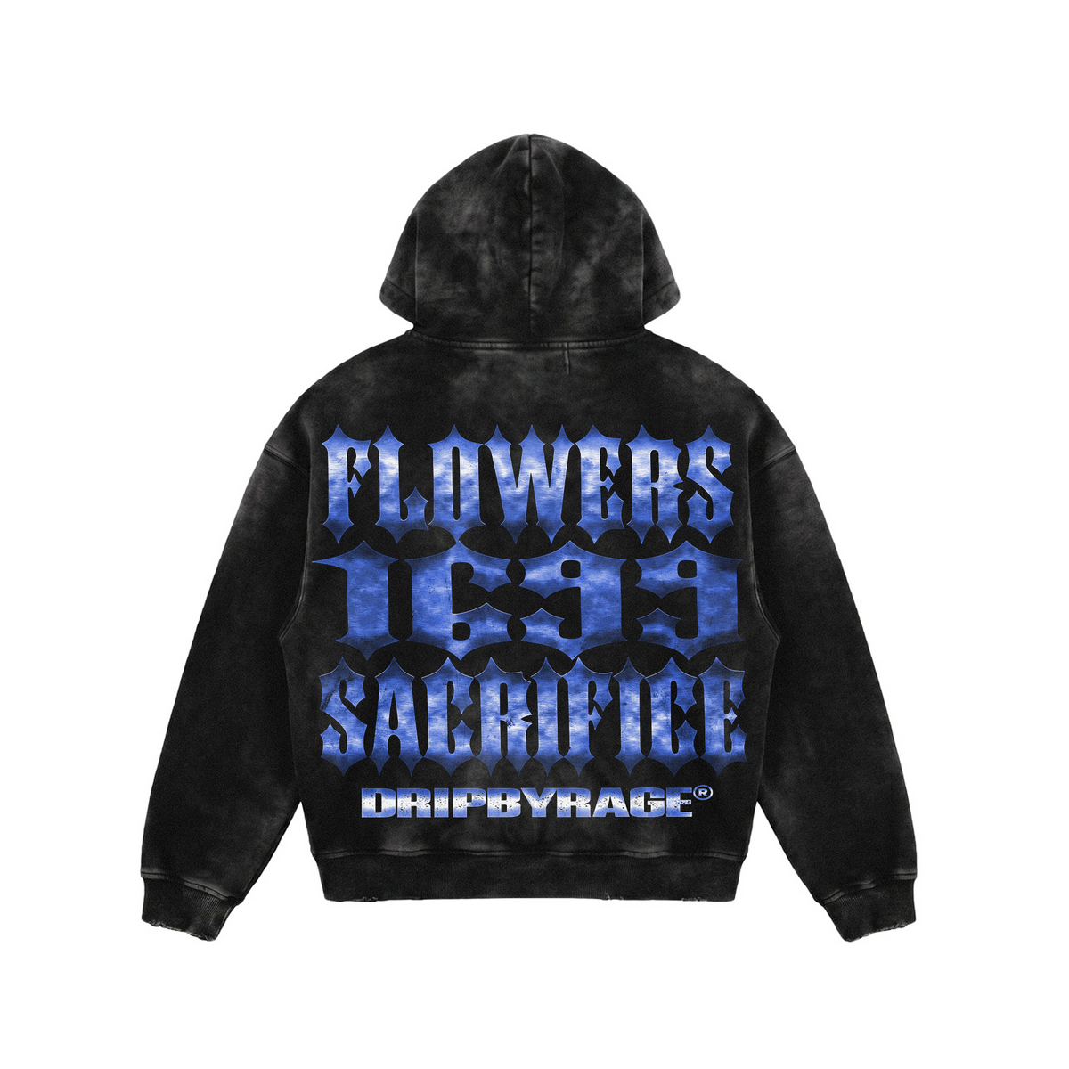 FLOWERS 1699 FADED ZIP-UP HOODIE