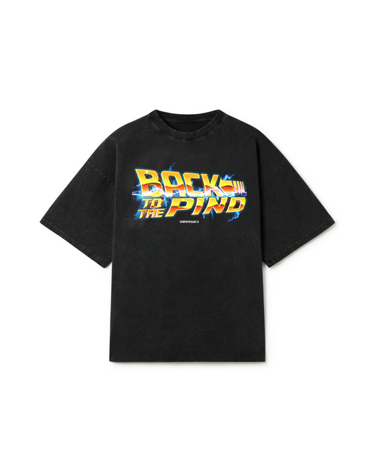 BACK TO THE PIND OVERSIZED FADED T-SHIRT BLACK