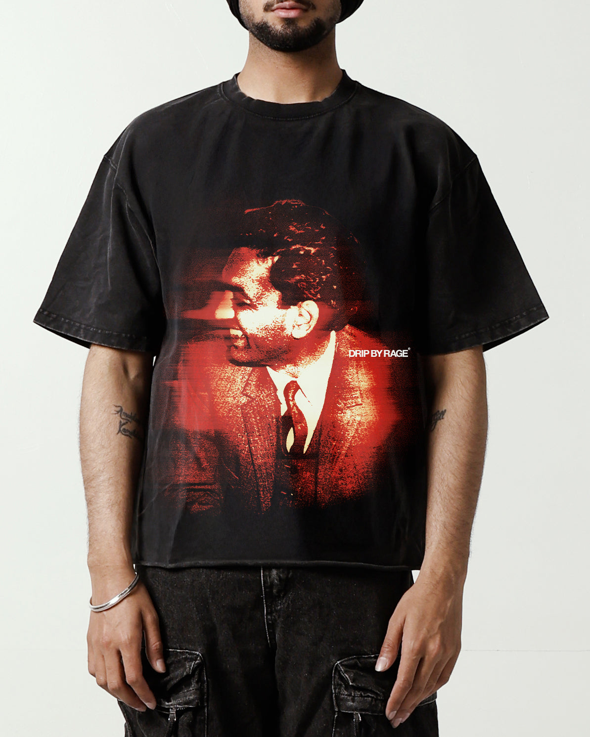 SHIV KUMAR BATALVI OVERSIZED FADED T-SHIRT