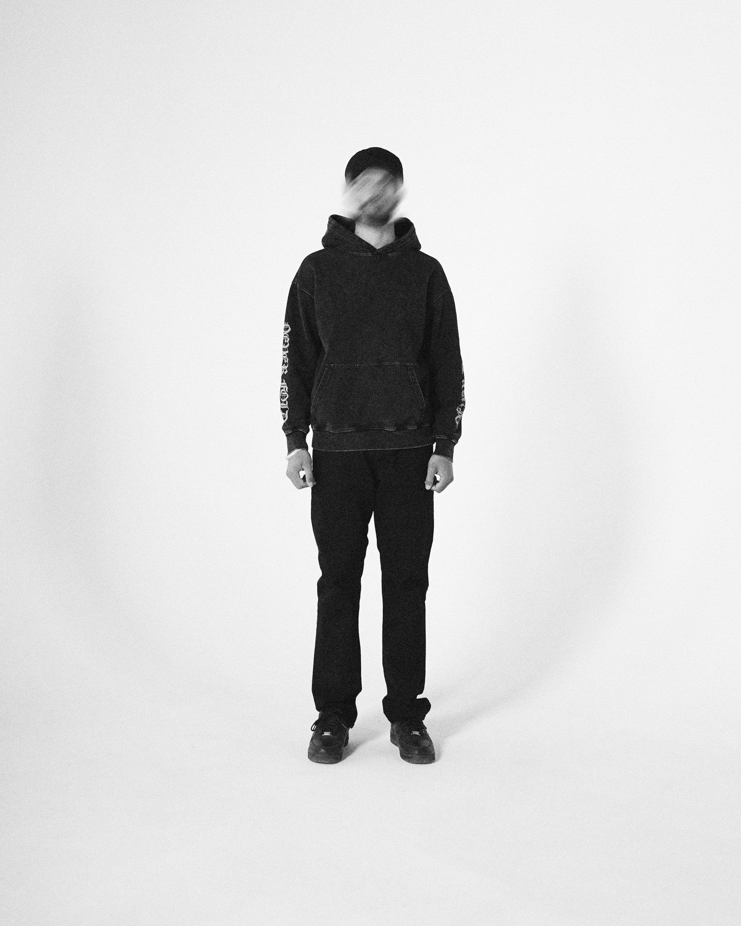 NEVER FOLD OVERSIZED FADED HOODIE