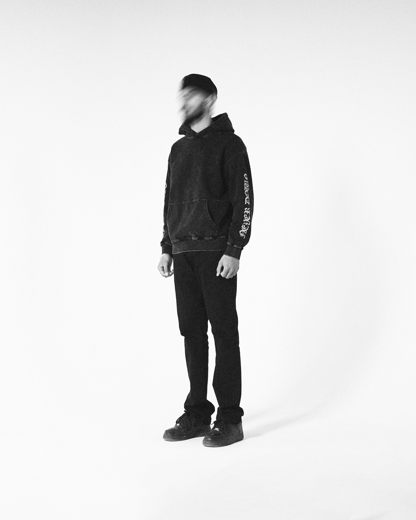 NEVER FOLD OVERSIZED FADED HOODIE