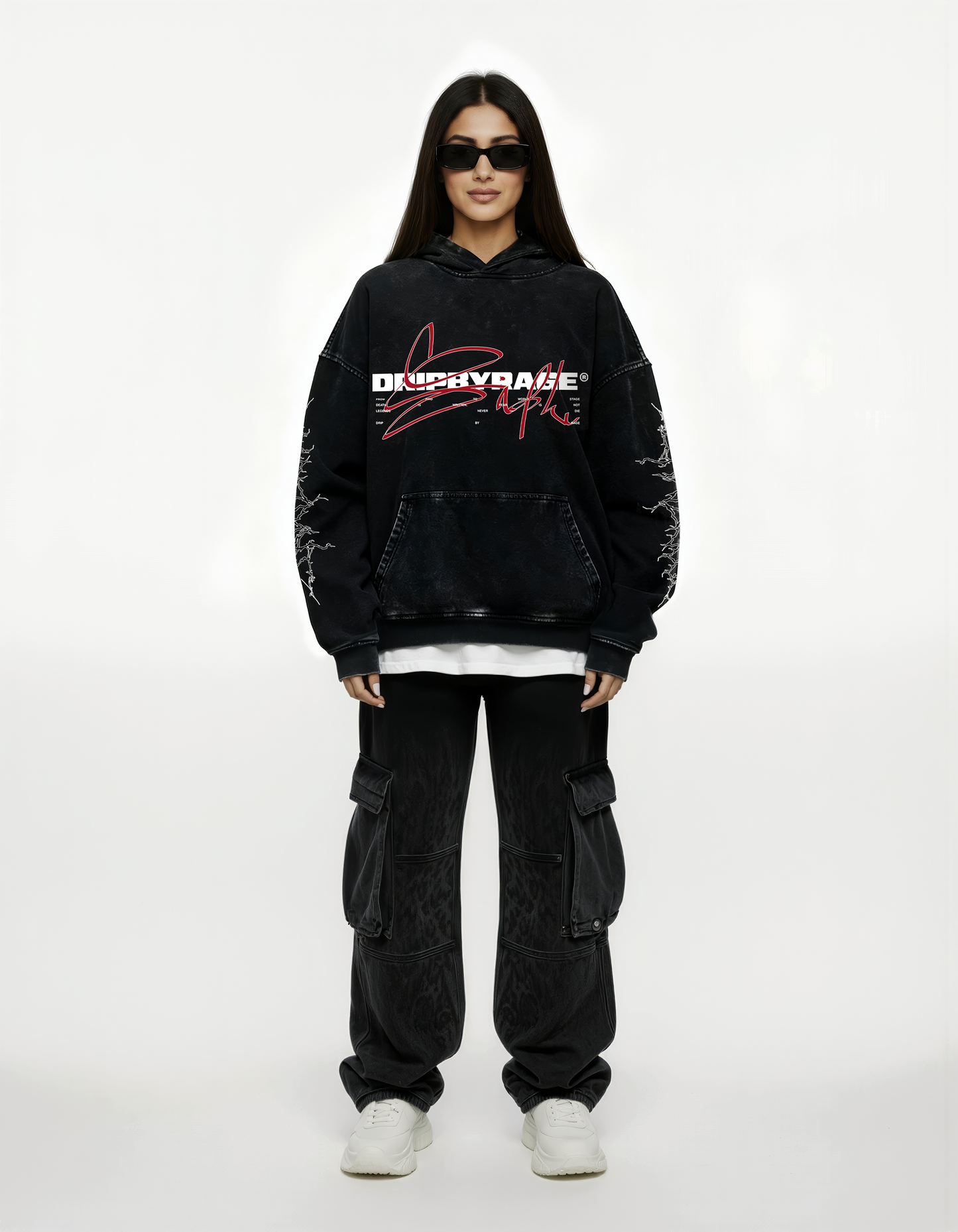 DEVIL SIDHU OVERSIZED FADED HOODIE
