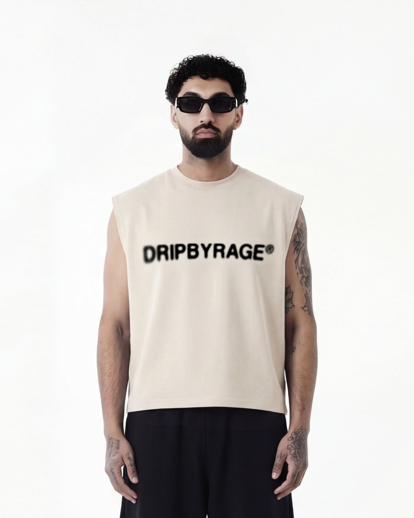 380GSM PRE-SHRUNK BOXY TANK TOP - Drip by Rage