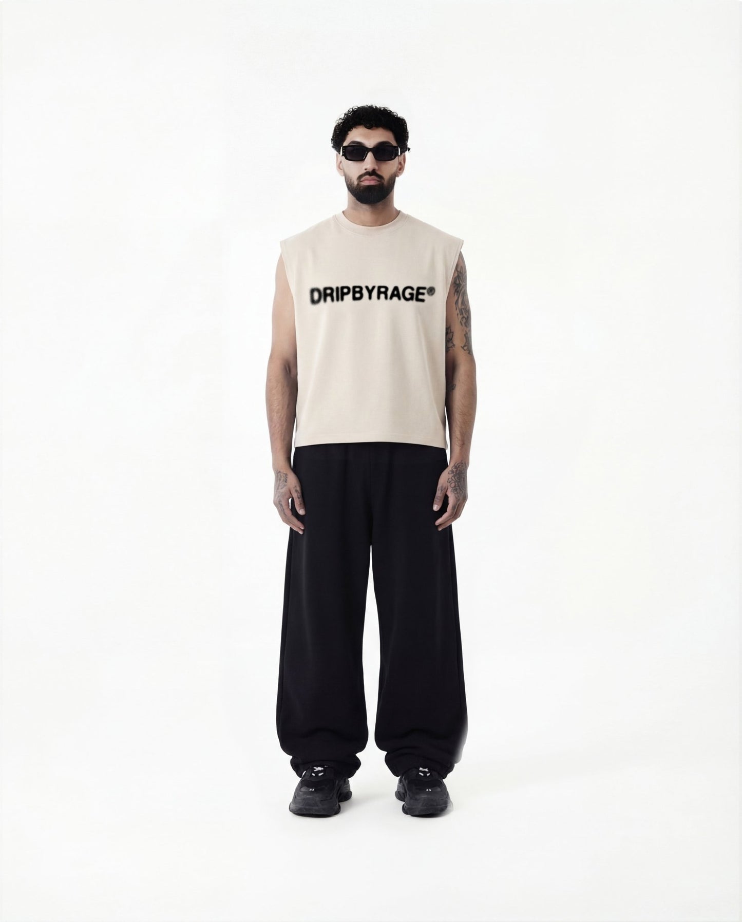 380GSM PRE-SHRUNK BOXY TANK TOP - Drip by Rage
