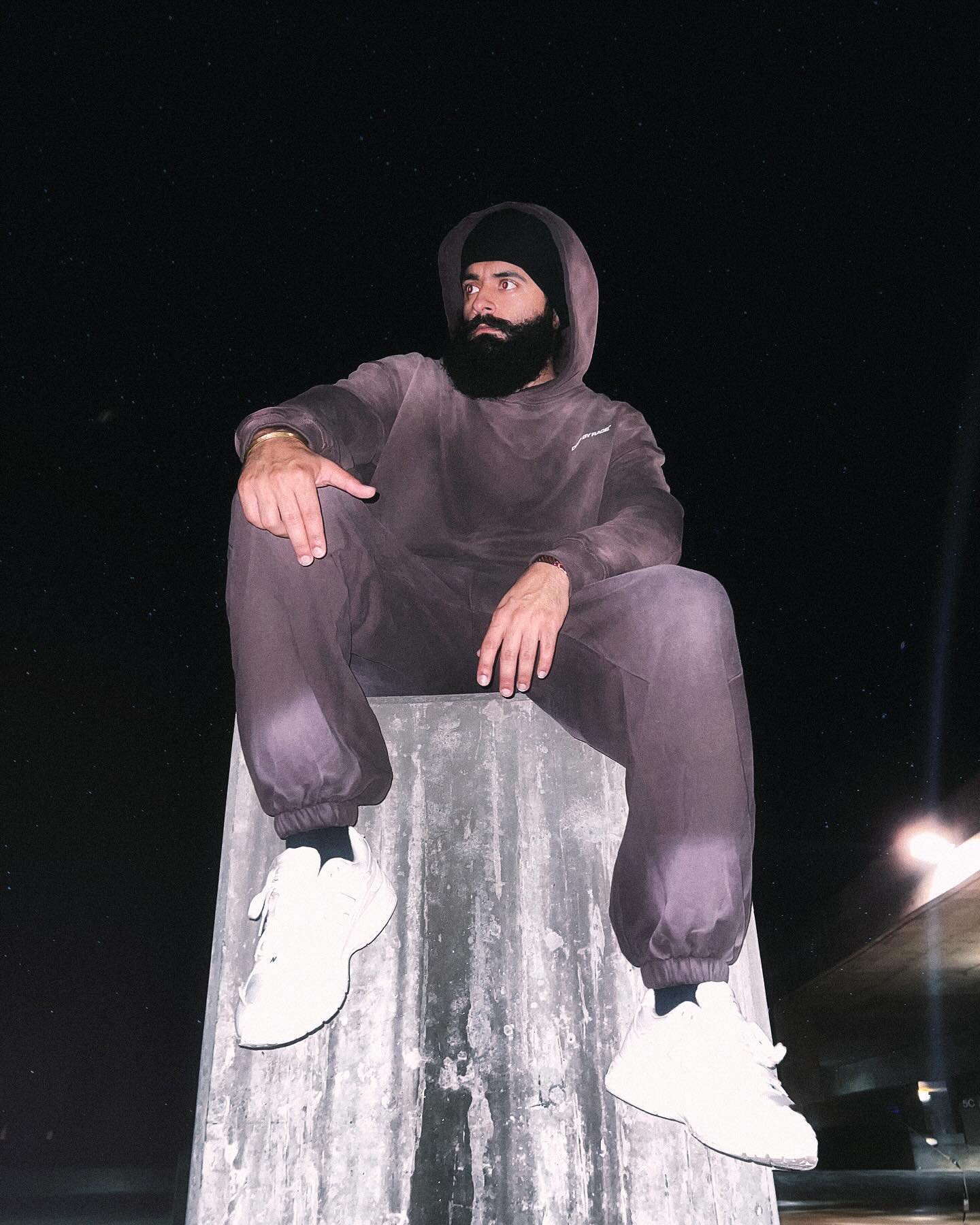 BROWN FADED OVERSIZED PREMIUM HOODIE