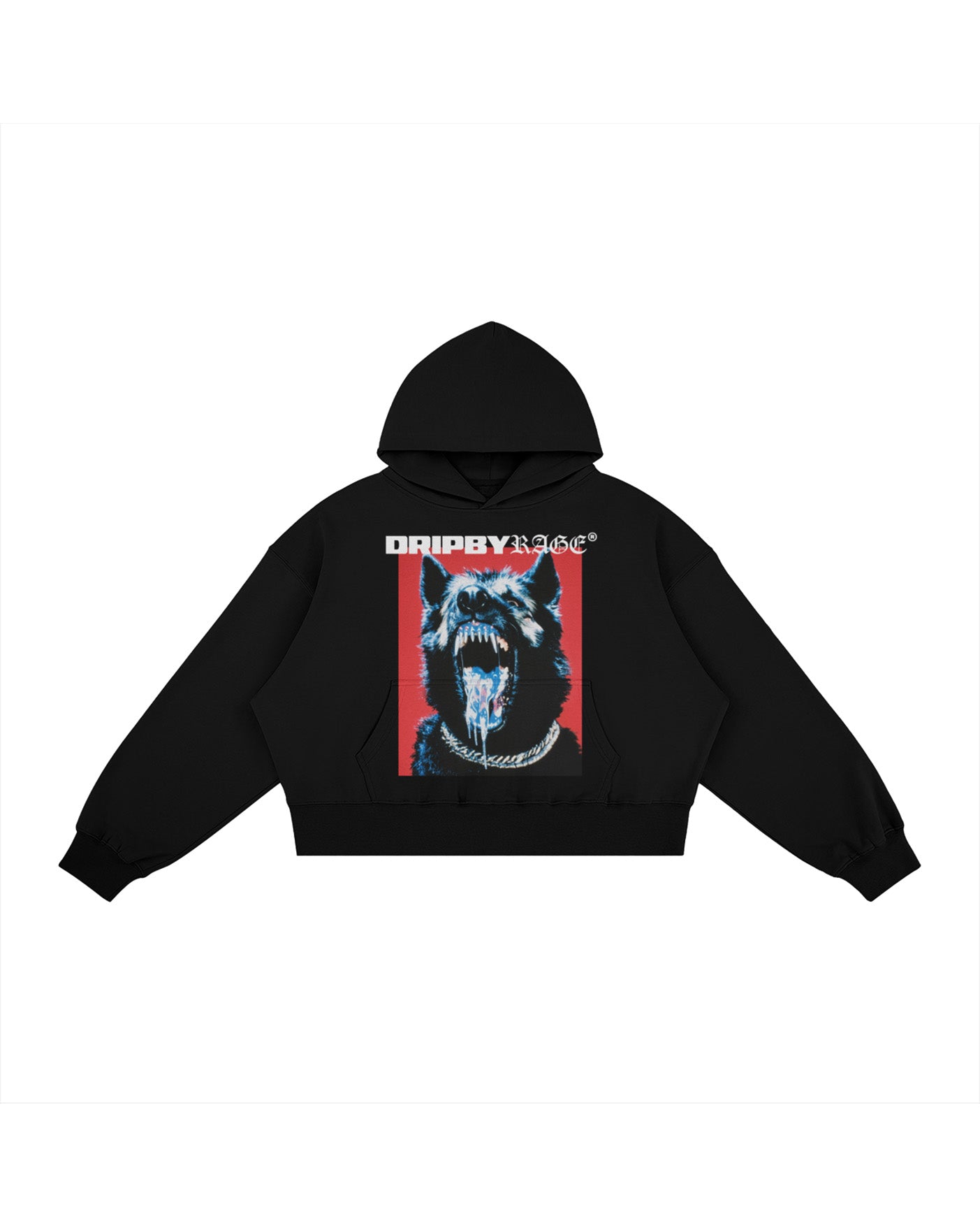 CHROME RAGE BOXY FLEECE HOODIE
