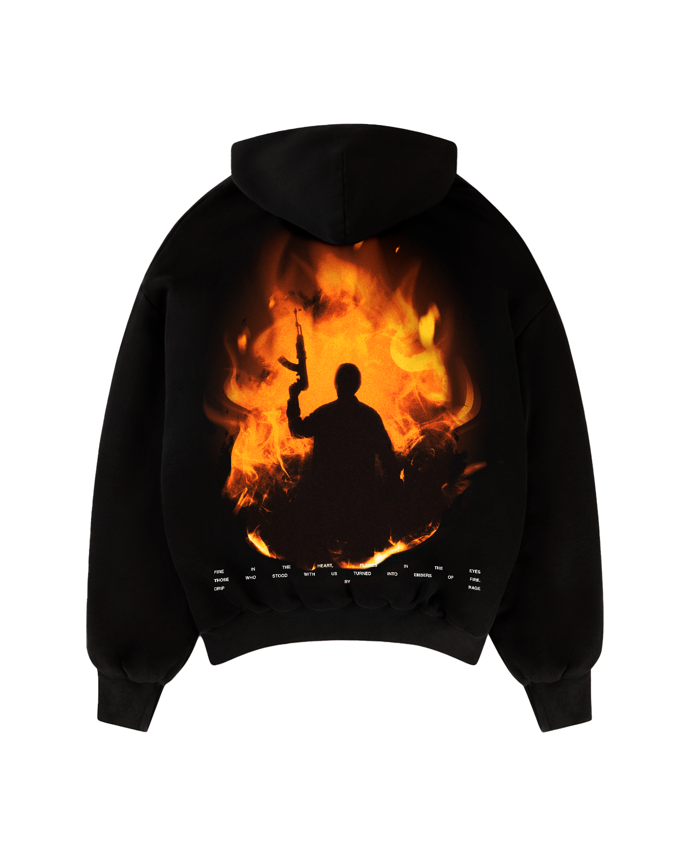 47 FLAME EDITION SUN FADED BOXY HOODIE