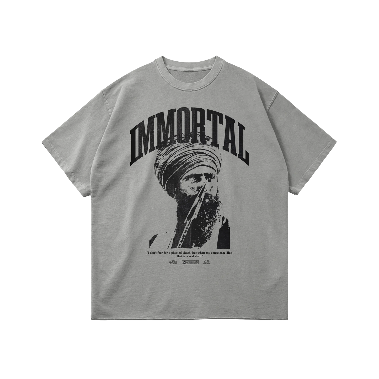 IMMORTAL SAINT OVERSIZED T-SHIRT GREY