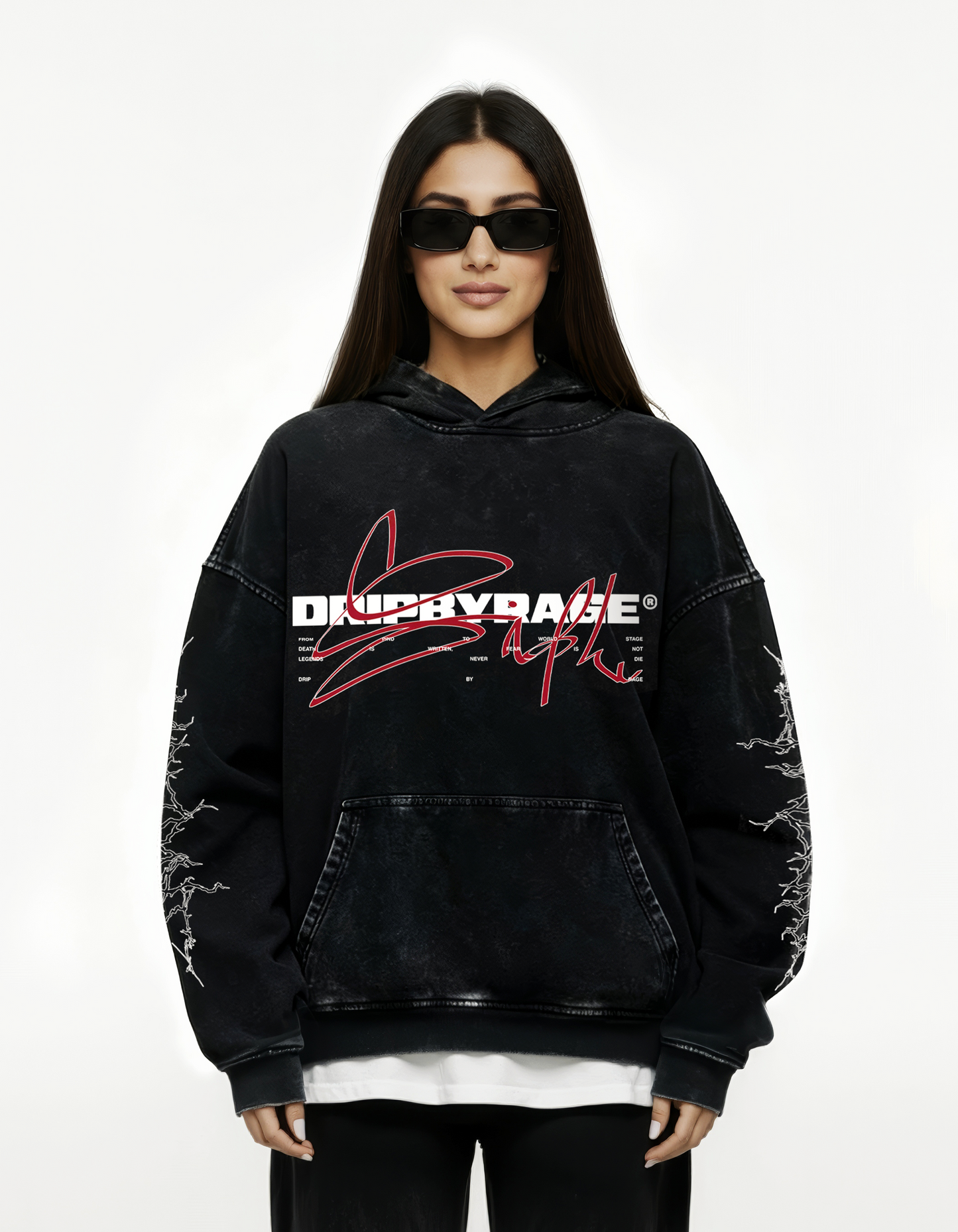 DEVIL SIDHU OVERSIZED FADED HOODIE