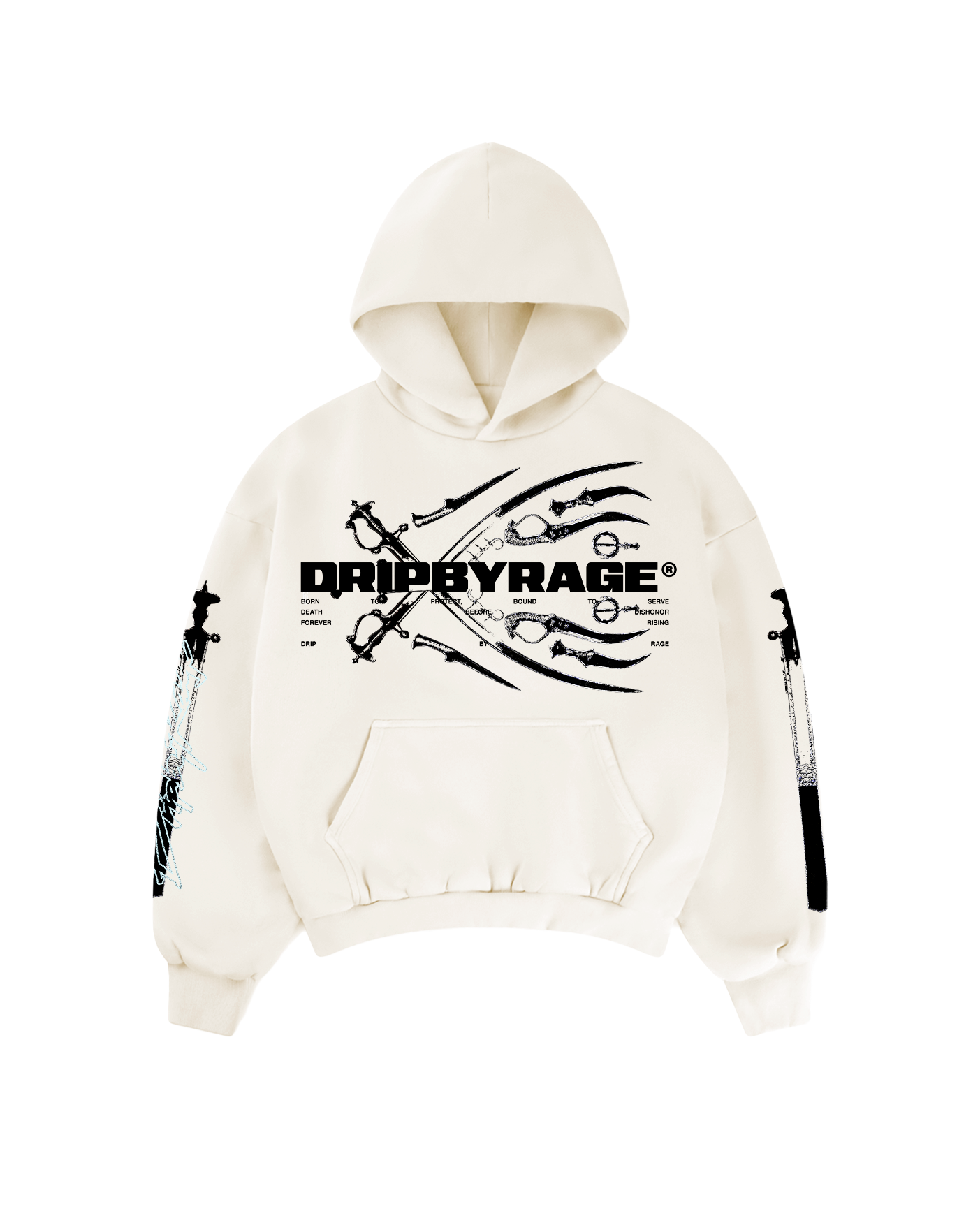 PATH OF SAINT SUN FADED BOXY HOODIE