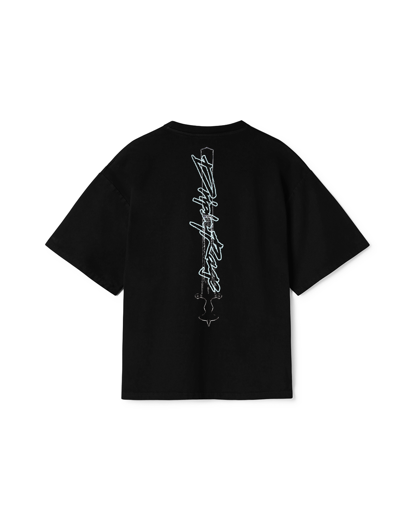 T-SHIRT BLEU ET SANG