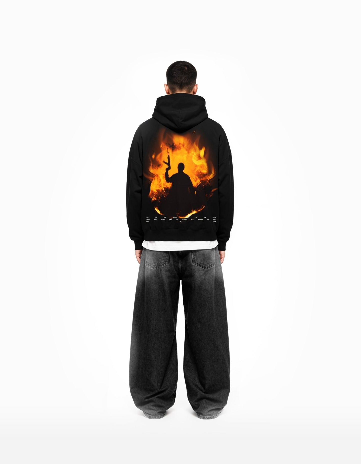 47 FLAME EDITION SUN FADED BOXY HOODIE - Drip by Rage