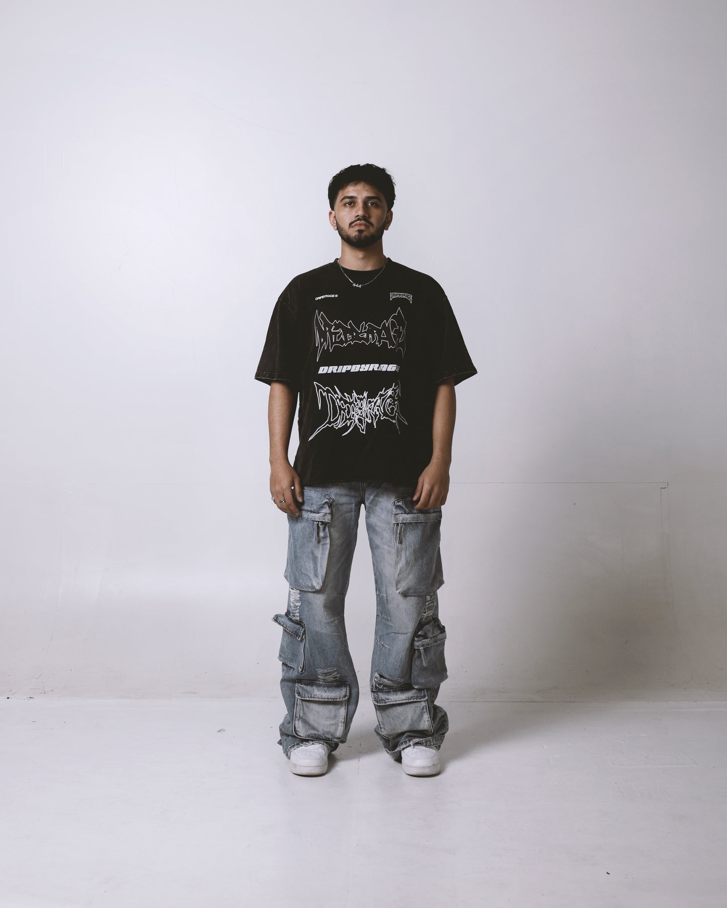 RAGE RACING OVERSIZED FADED T-SHIRT