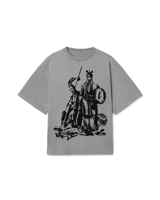MISL OVERSIZED T-SHIRT FADED GREY