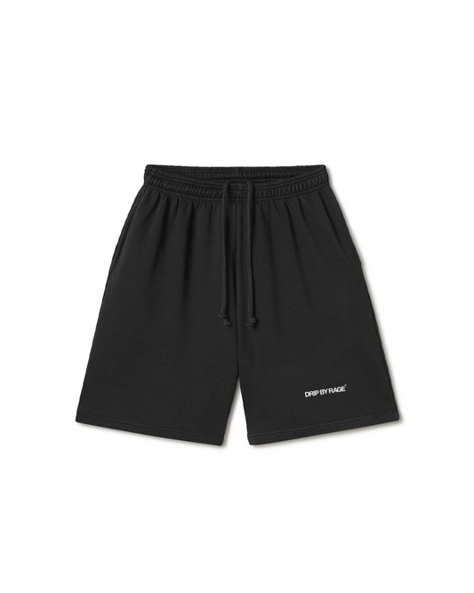 BLACK PREMIUM OVERSIZED SHORTS
