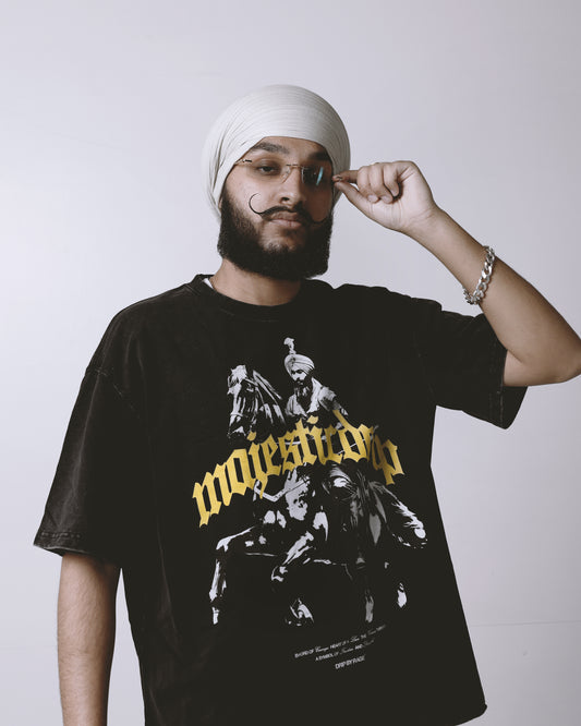 MAJESTIC DRIP OVERSIZED FADED T-SHIRT