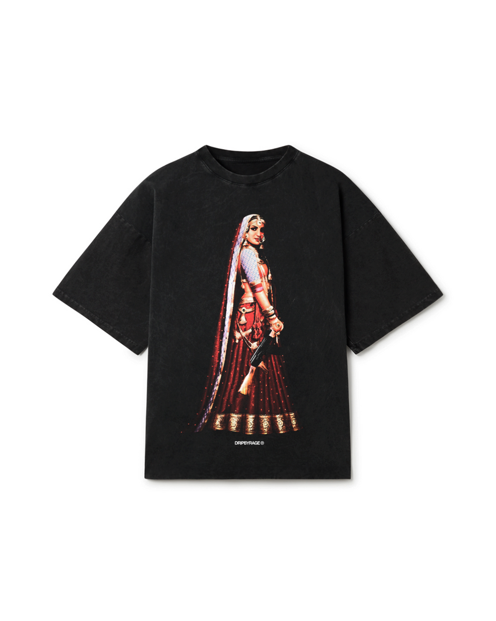 MASHOOK 47 OVERSIZED FADED T-SHIRT