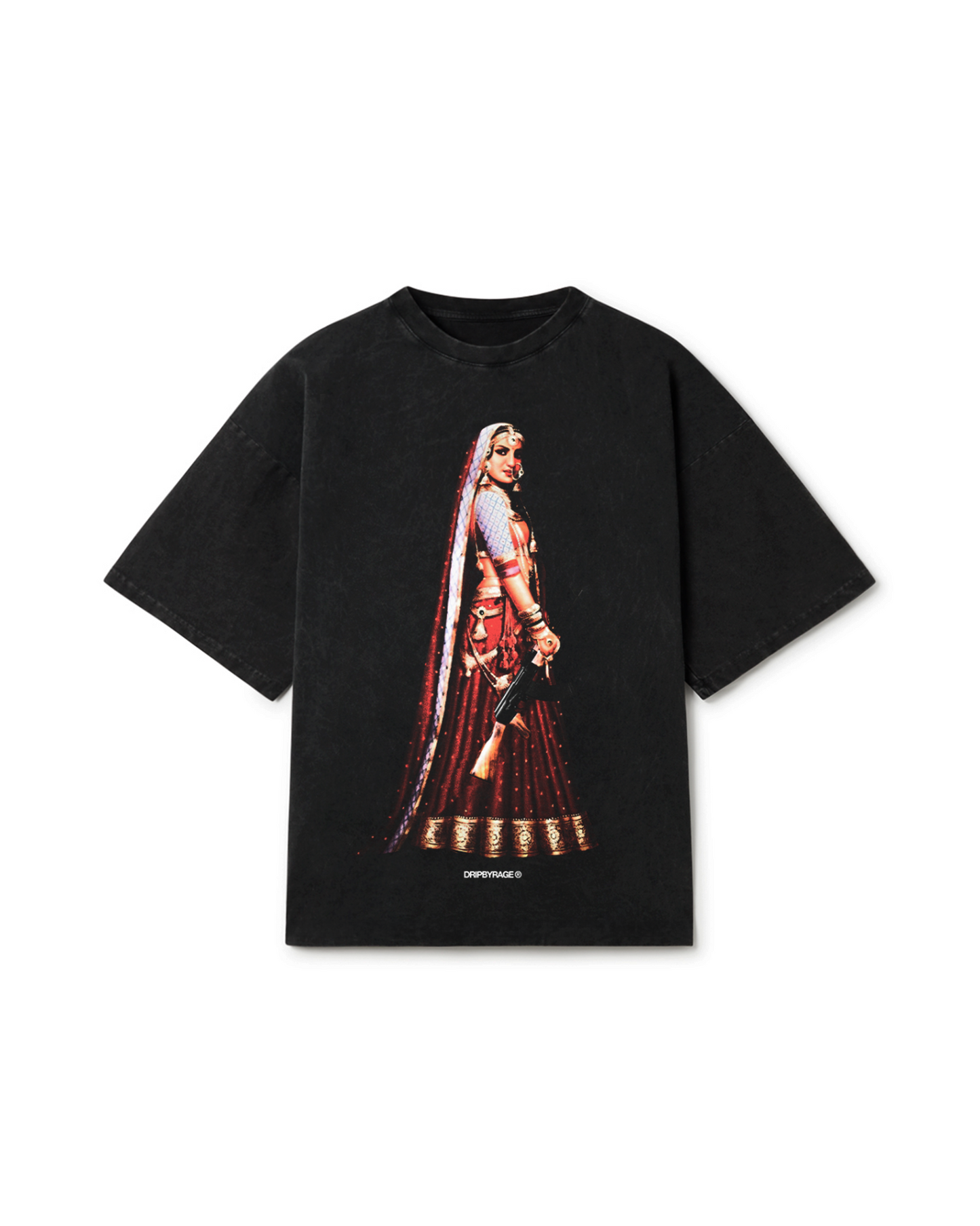 MASHOOK 47 OVERSIZED FADED T-SHIRT