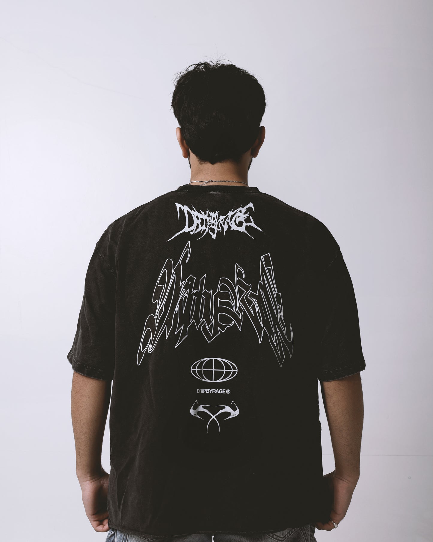 RAGE RACING OVERSIZED FADED T-SHIRT