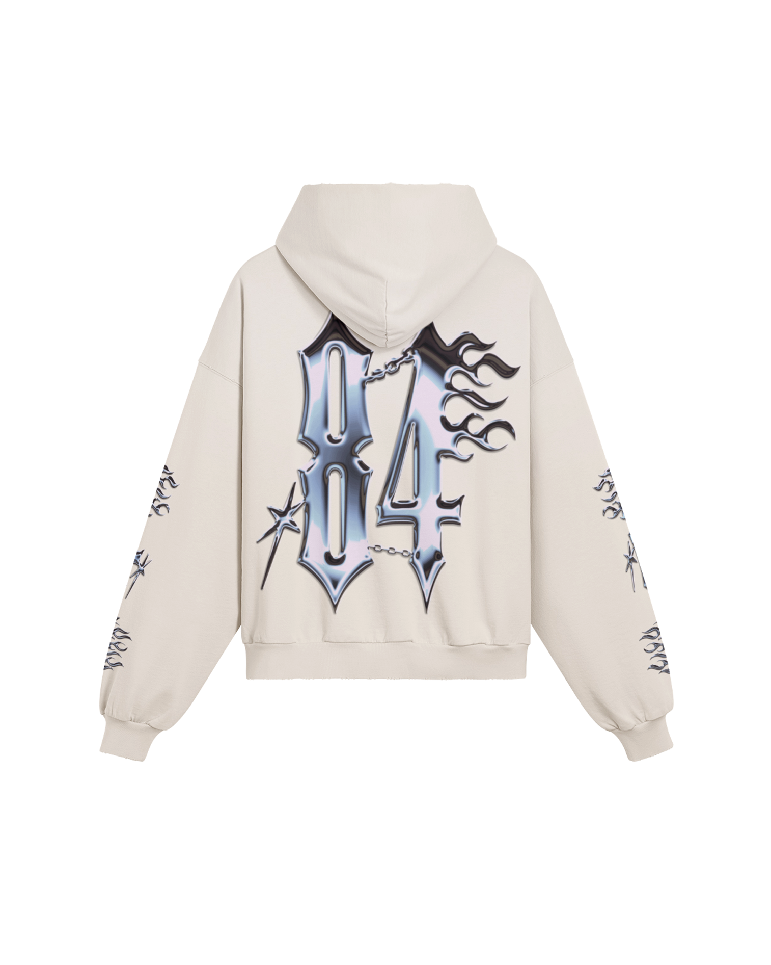 SWEAT À CAPUCHE CHROME OF 84 DRIP BOXY DÉCHIRÉ