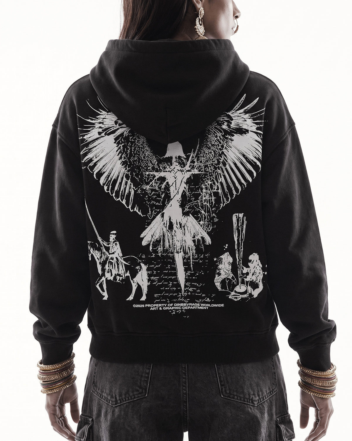 BAAJ DISTRESSED WASHED HOODIE