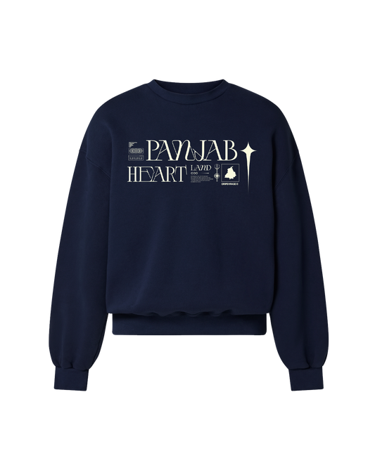 PANJAB Y2K SWEATSHIRT NAVY BLUE