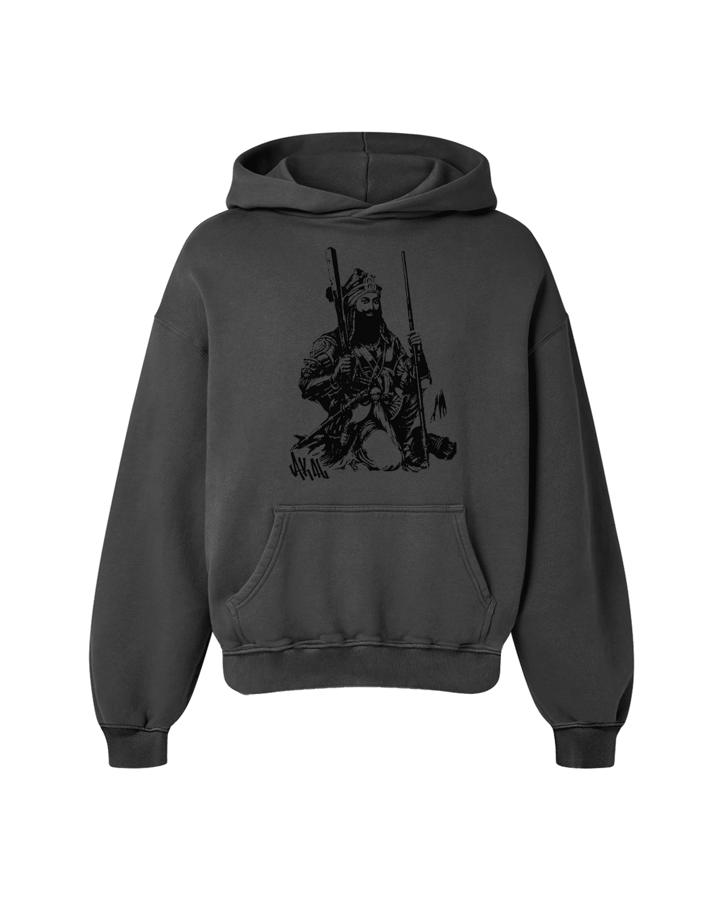 AKAL OVERSIZED FADED HOODIE GREY - Drip by Rage