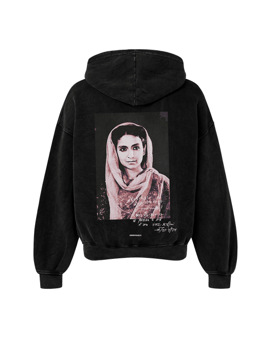 AMRITA OVERSIZED FADED HOODIE BLACK - Drip by Rage