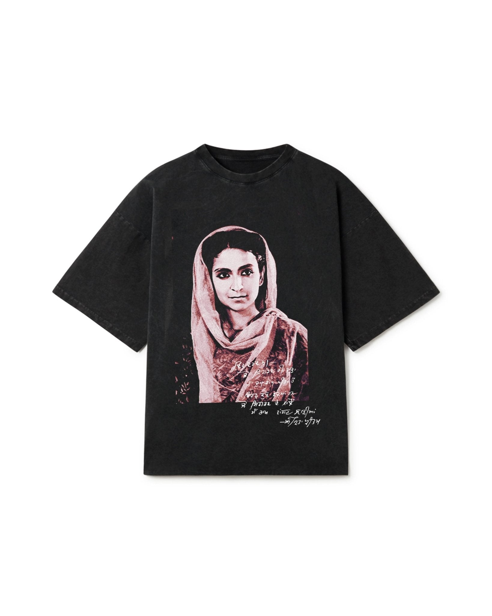 AMRITA OVERSIZED FADED T-SHIRT BLACK - Drip by Rage