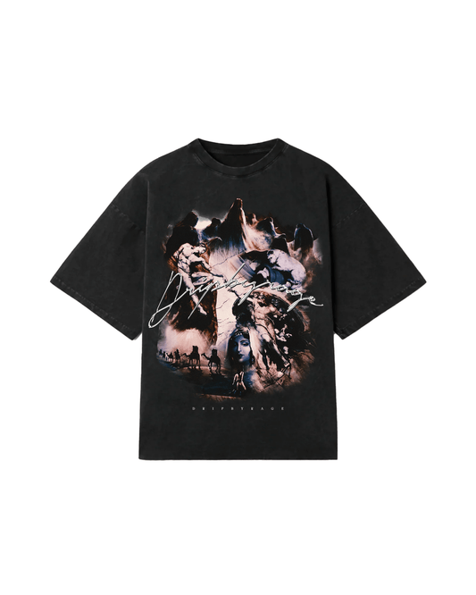 ATTACHMENT OVERSIZED FADED T-SHIRT - Drip by Rage