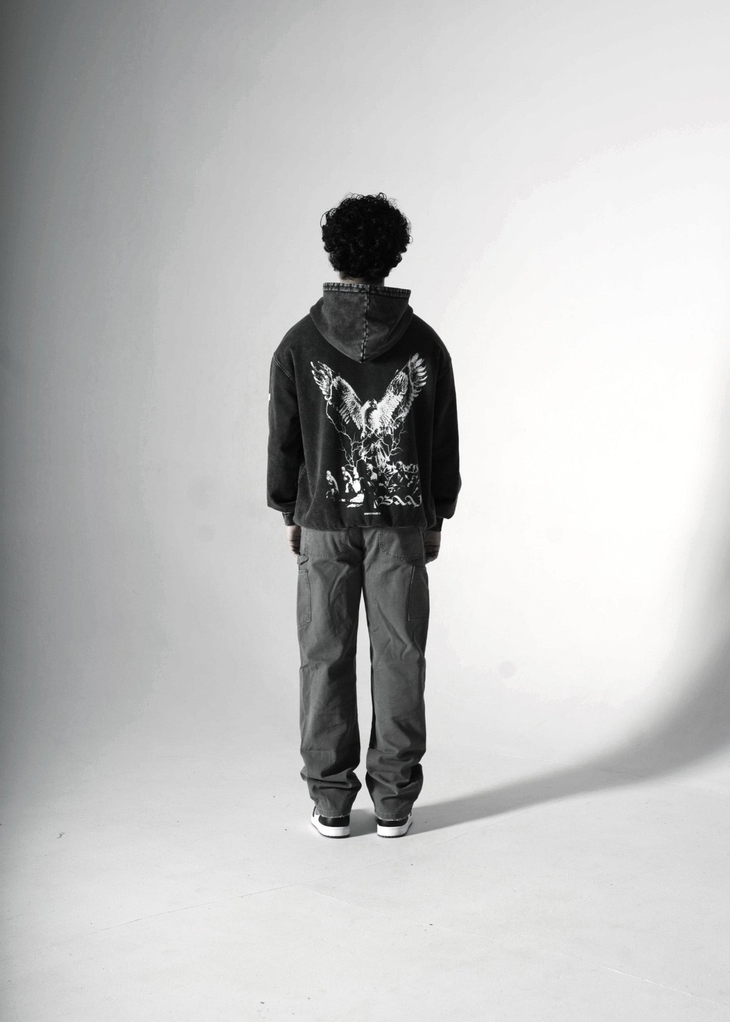 BAAJ OVERSIZED FADED HOODIE BLACK - Drip by Rage