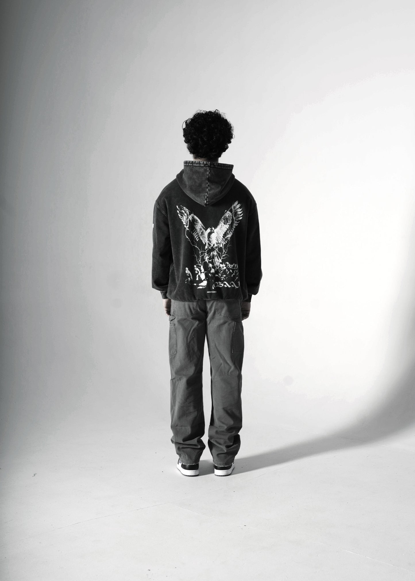 BAAJ OVERSIZED FADED HOODIE BLACK