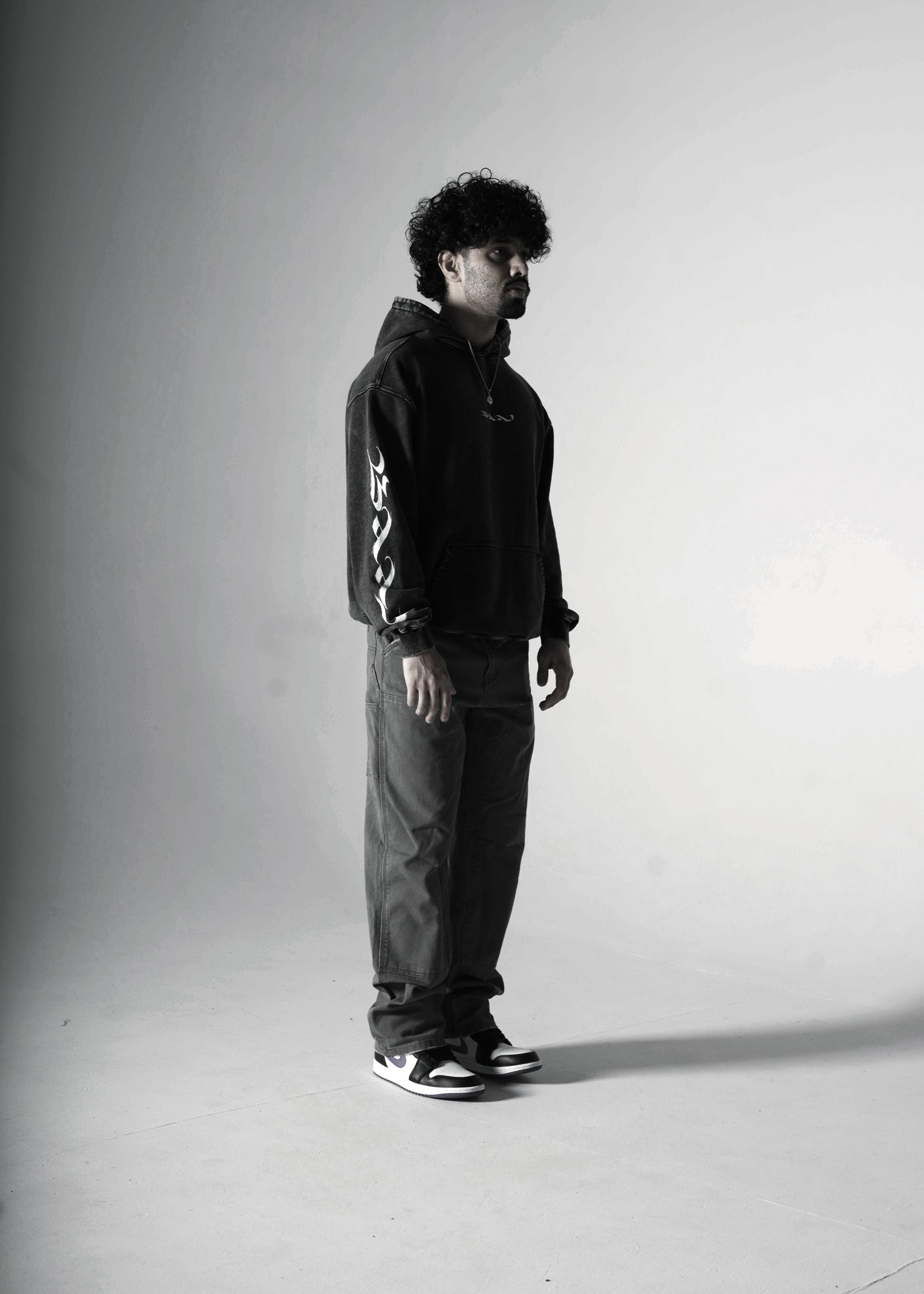 BAAJ OVERSIZED FADED HOODIE BLACK