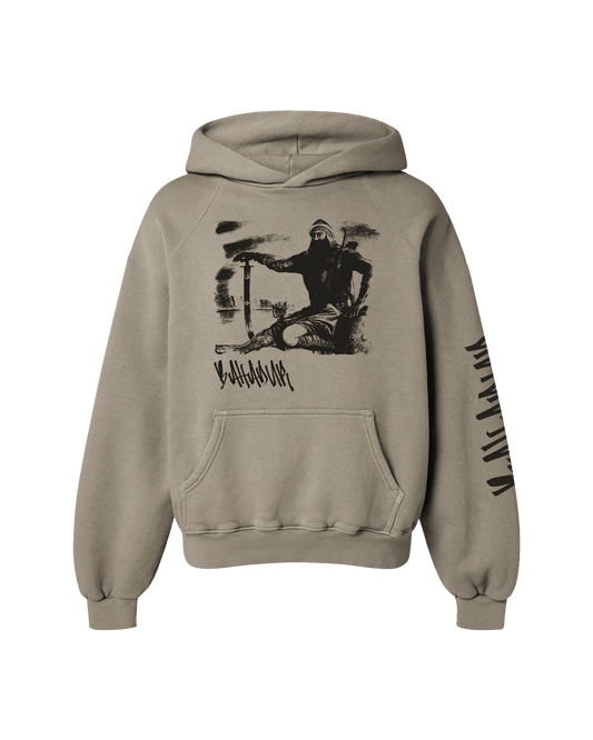 BAHADUR OVERSIZED FLEECE HOODIE CAMEL - Drip by Rage