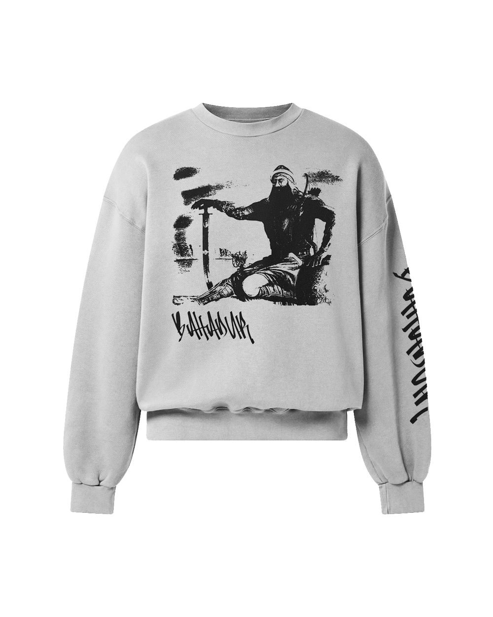 BAHADUR SWEATSHIRT HEATHER GREY - Drip by Rage