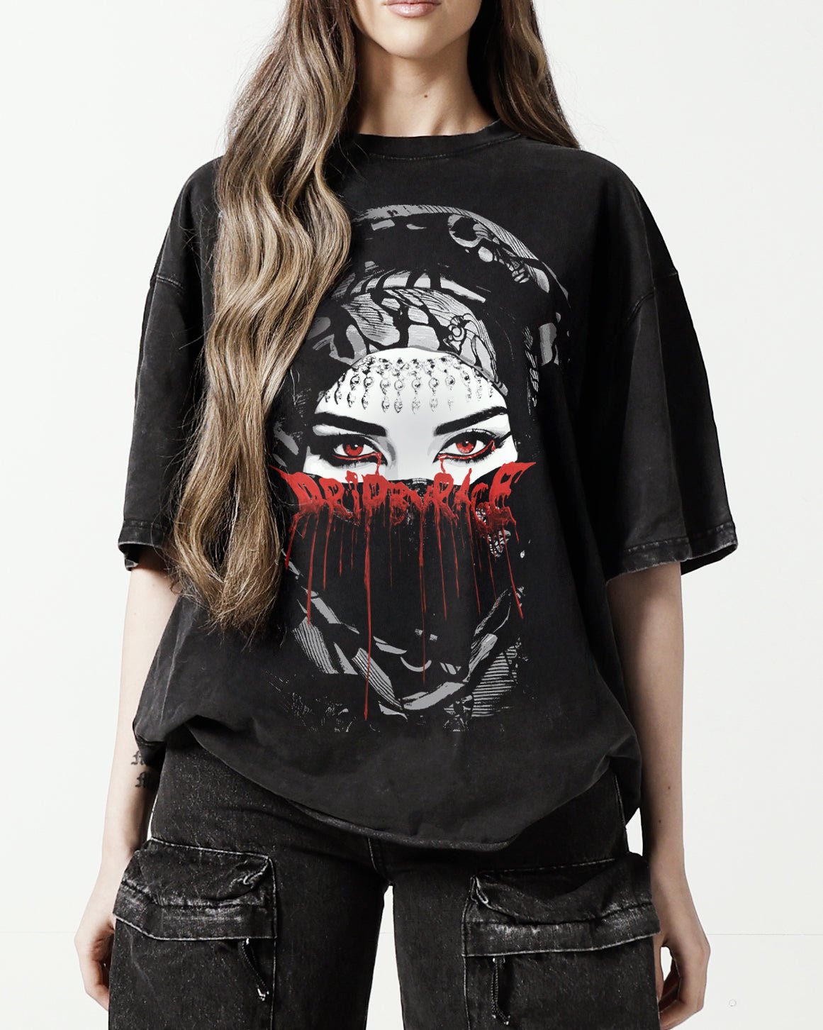 BLOOD TEARS FADED T-SHIRT - Drip by Rage