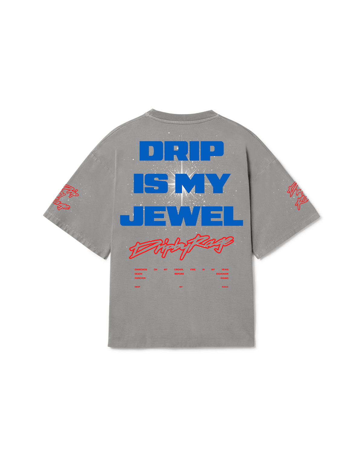 BLUE JEWEL FADED T-SHIRT - Drip by Rage