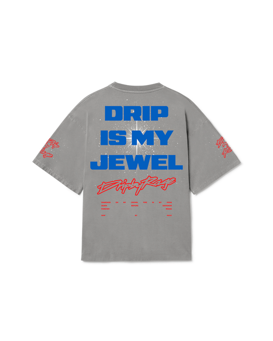 BLUE JEWEL FADED T-SHIRT - Drip by Rage
