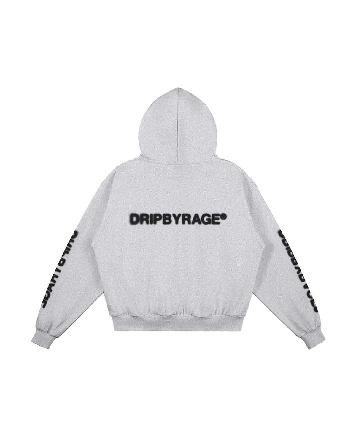 BLURRED BOXY FIT HOODIE - Drip by Rage
